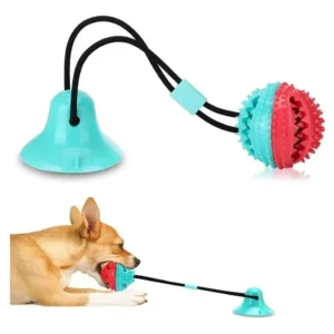 Juguete Mordedor para Perros con Cuerda y Dispensador de Croquetas