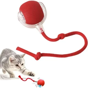 Juguete Interactivo para Gatos con Bola Autorodante - Recargable Eléctricamente