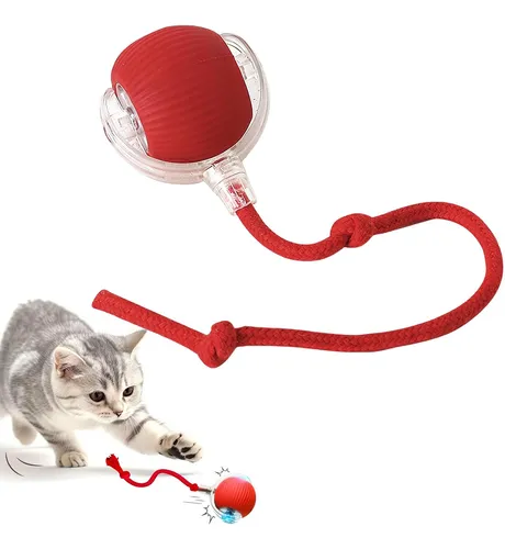 Juguete Interactivo para Gatos con Bola Autorodante - Recargable Eléctricamente
