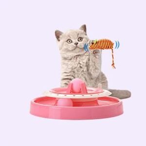 Juguete Interactivo para Gatos con Bola Autorodante - Recargable Eléctricamente