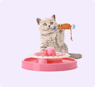 catplay Juguete Interactivo para Gatos con Bola Autorodante - Recargable Eléctricamente